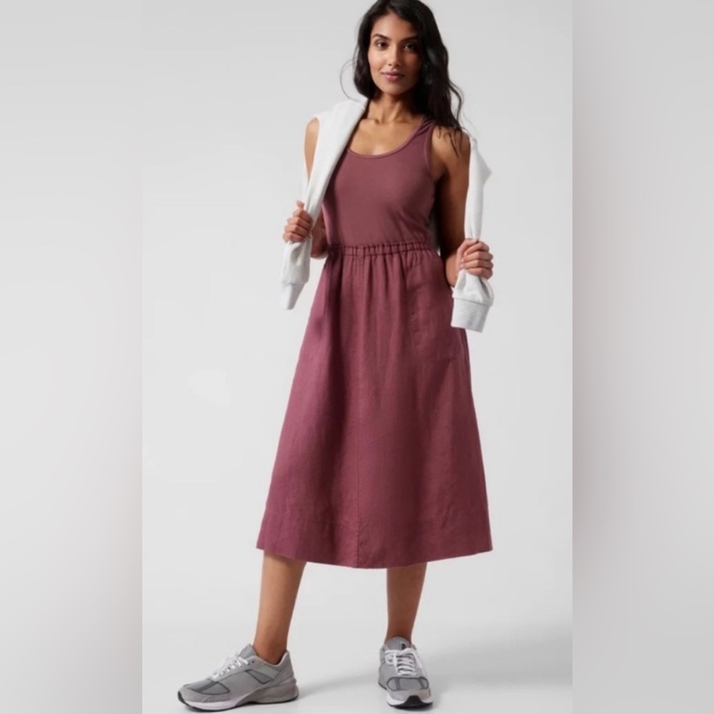 Athleta Mauve Midi Dress